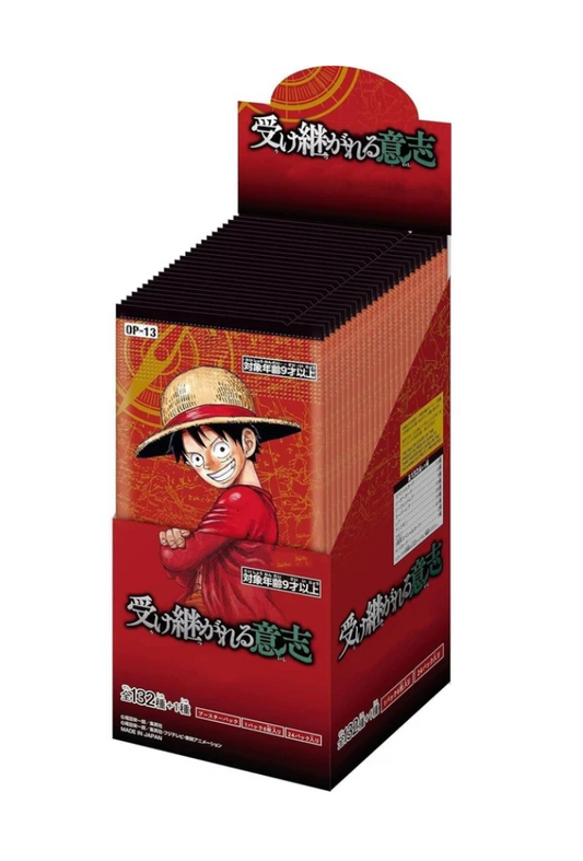 One Piece Card Game Japanese - Carrying On His Will OP-13 Booster Box